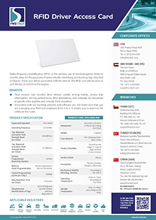 RFID Driver Access Card