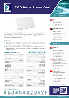 RFID Driver Access Card