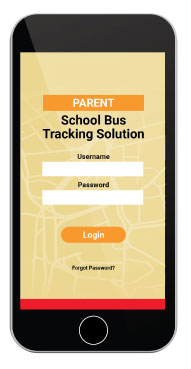 Smart School Bus System App Login Screen